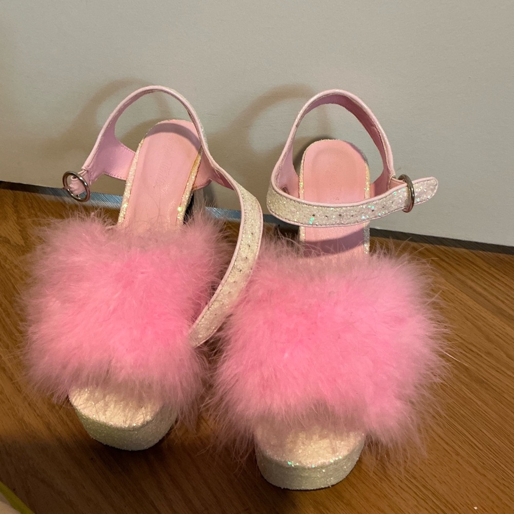 Sugar Thrillz Iridescent Glitter Platforms Malibu - Picture 10 of 12